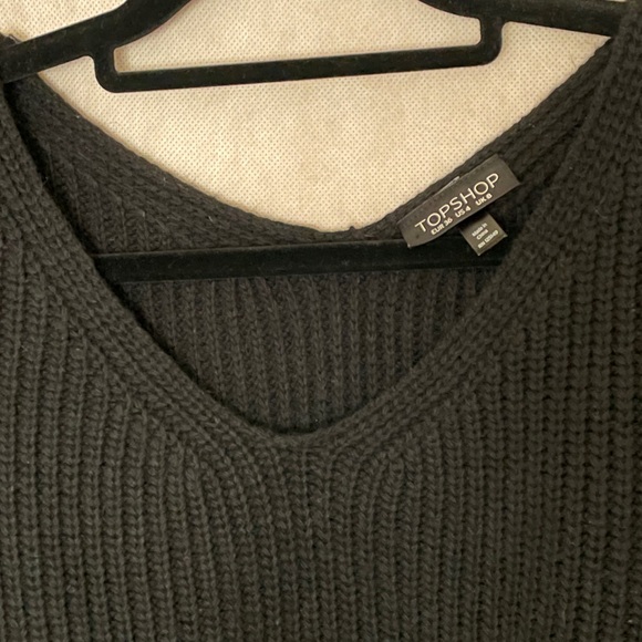Topshop black knit pullover sweater - Picture 3 of 3